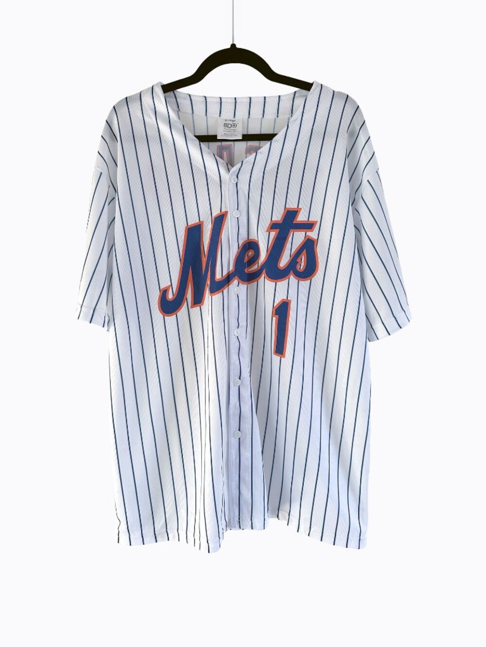 NY Mets Rosario #1 Jersey L XL Pinstripe MLB Baseball Stadium SGA Giveaway GEICO